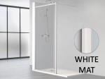 Paroi de douche fixe avec contour de profilés en aluminium, L. 80 à 160 cm, Hauteur 195 cm, verre sécurité 8 mm, traité anti-calcaire STOCK DISPONIBLE livraison offerte et rapide.